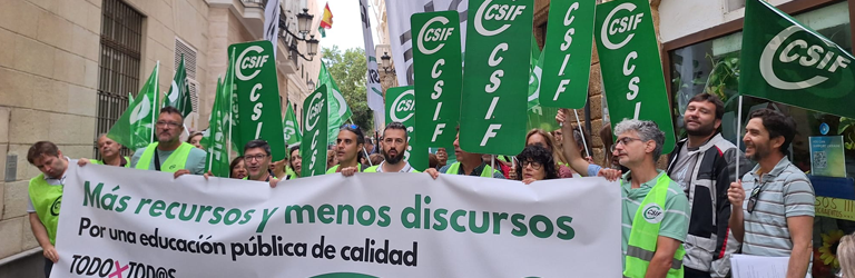 CSIF | CSIF se moviliza para exigir a la Junta que incluya en los ...