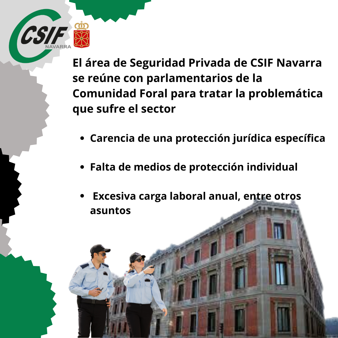 CSIF | El área de Seguridad Privada de CSIF Navarra se reúne con ...