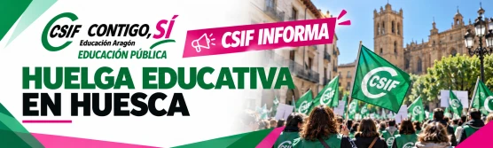 Huelga educativa en Huesca: el profesorado se moviliza para exigir cambios en la Inspección Educativa