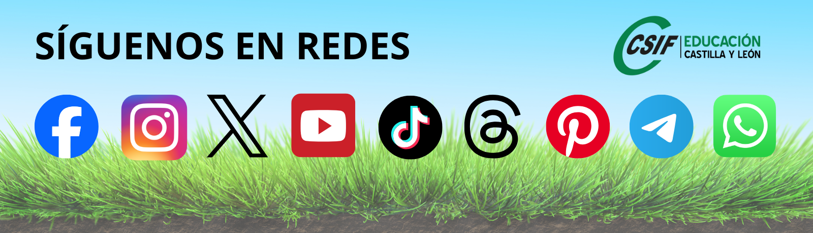 Síguenos en redes CSIF Educación Castilla y León