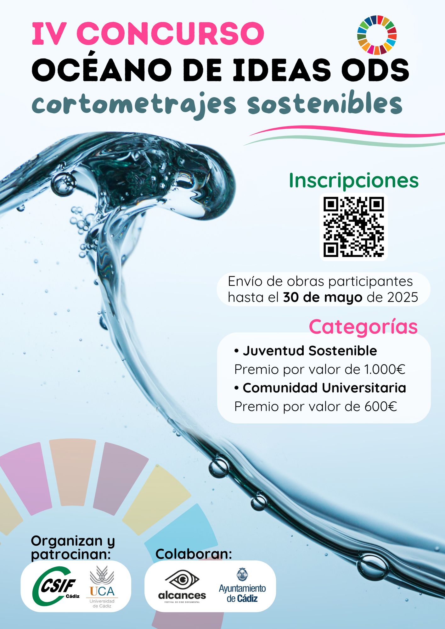 Bases IV Concurso Océano de Ideas ODS cortometrajes sostenibles