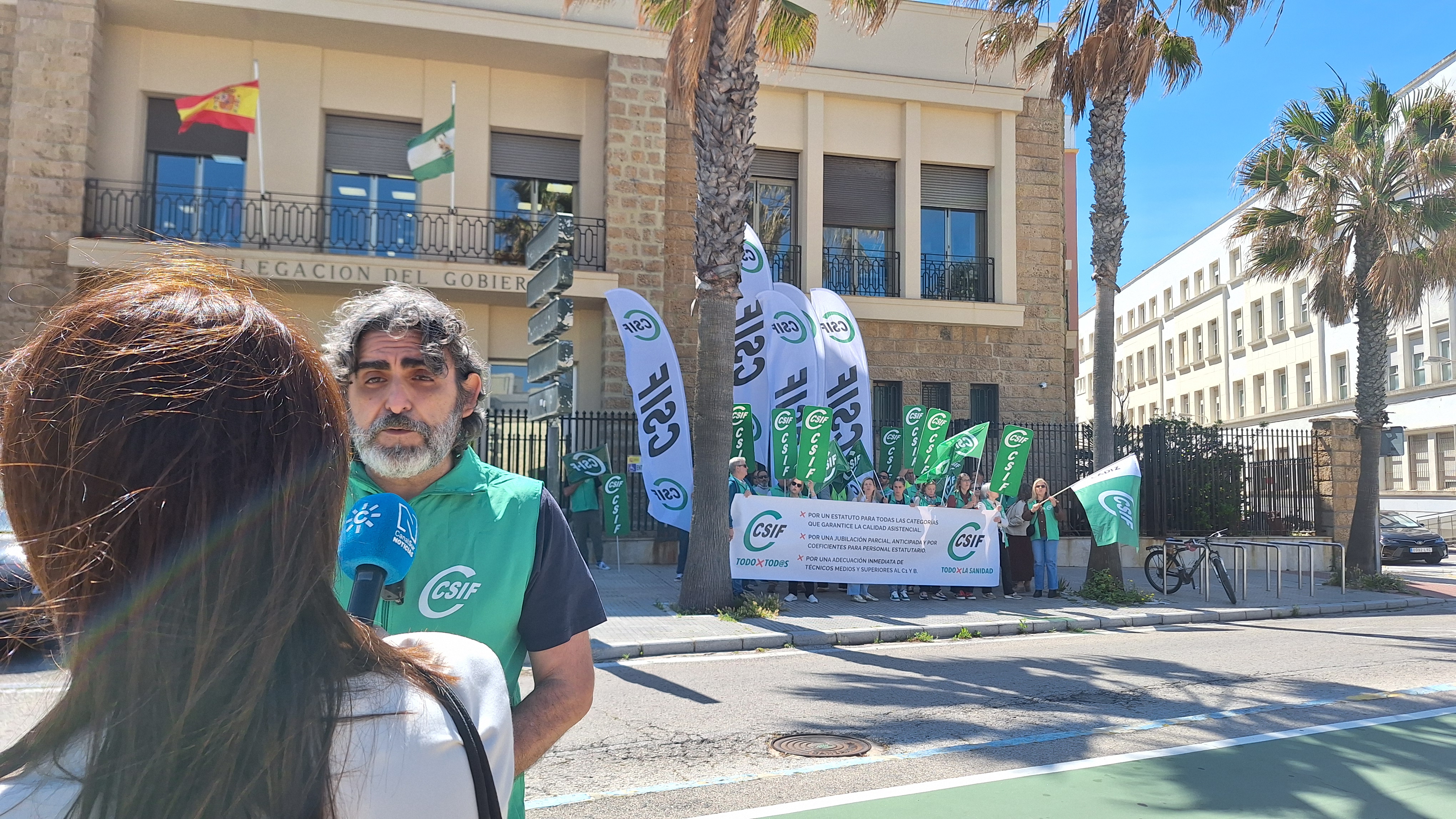 Concentración estatuto marco subd. gob. Cádiz