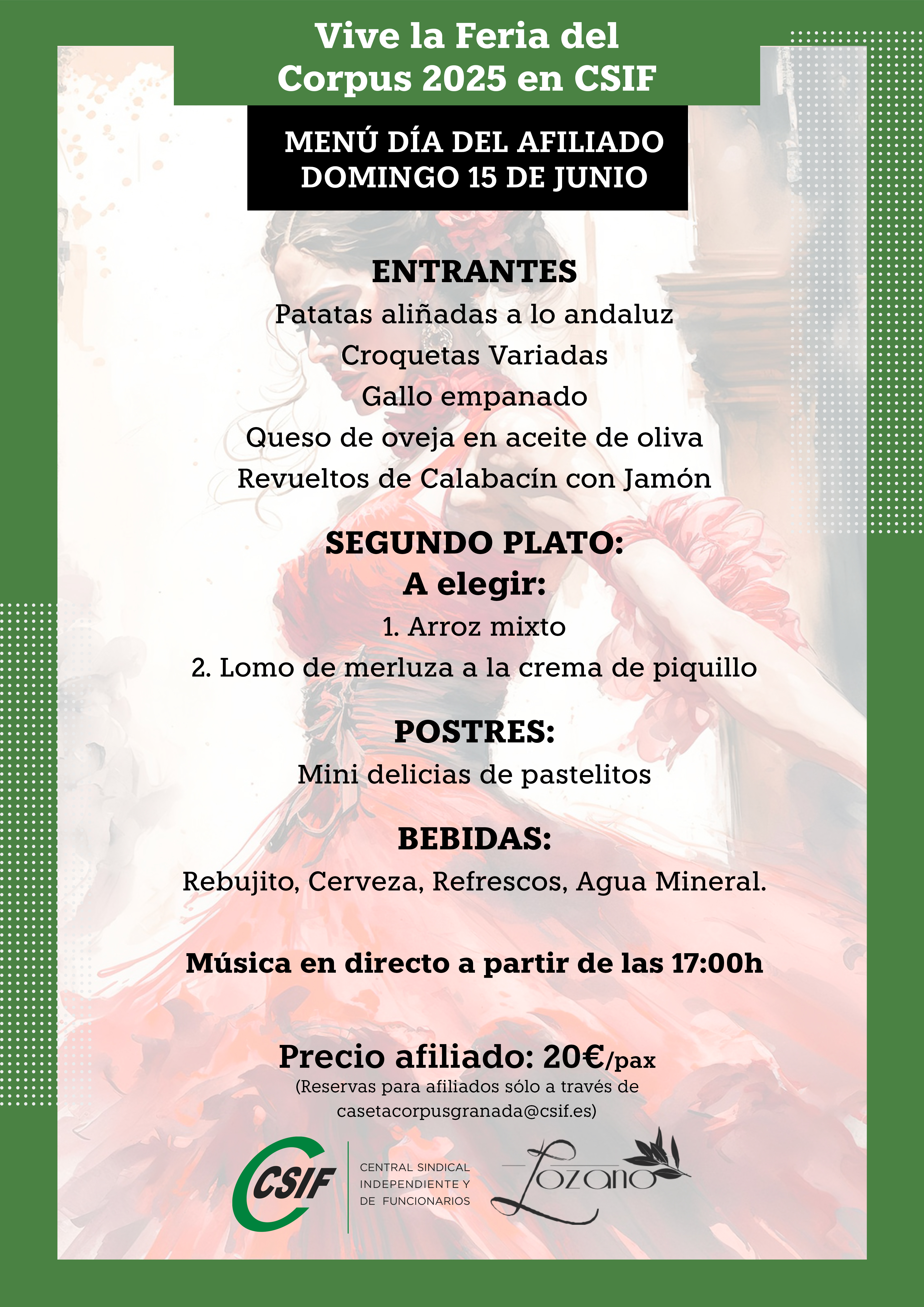 Menú del afiliado I