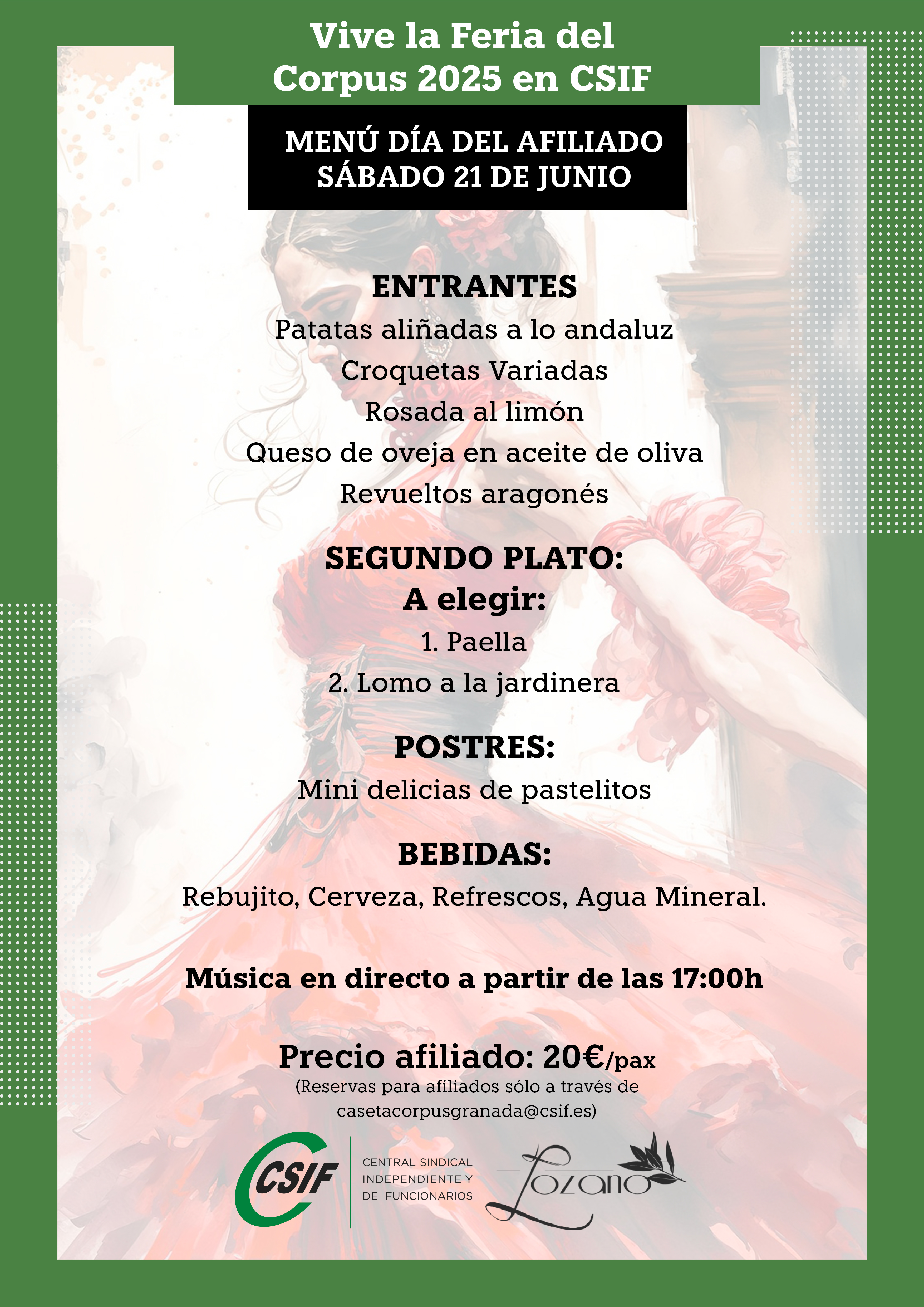 Menú del afiliado II