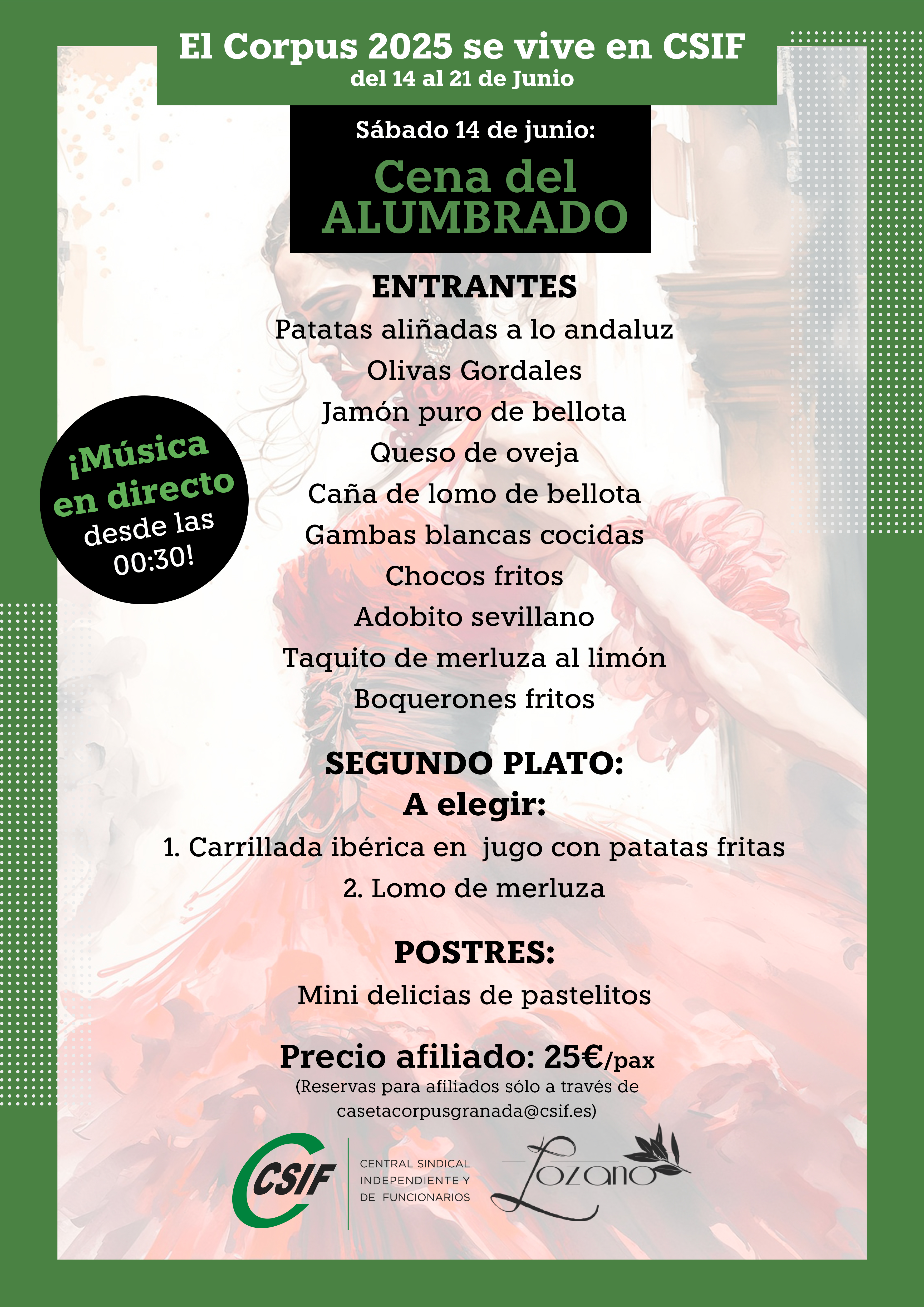 CENA DEL ALUMBRADO