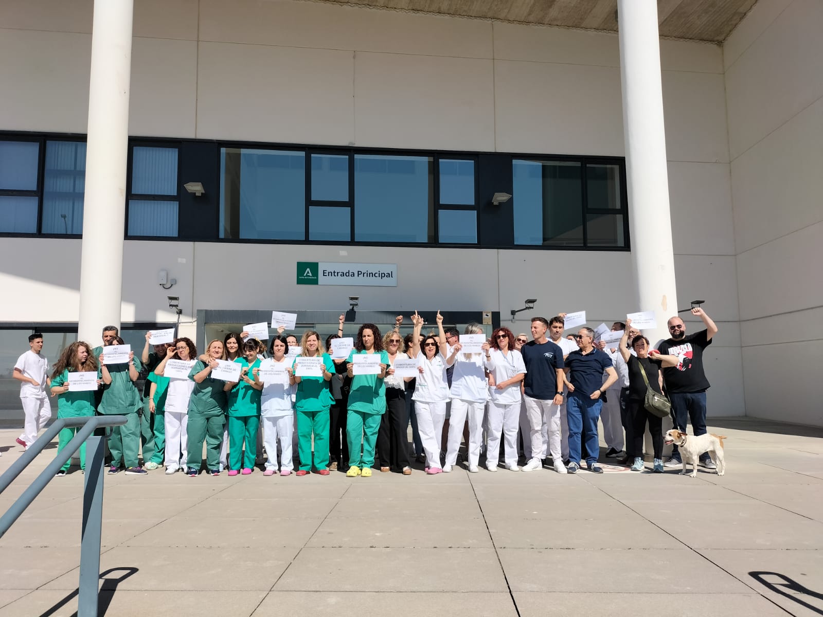 Protesta hospital Alcalá la Real