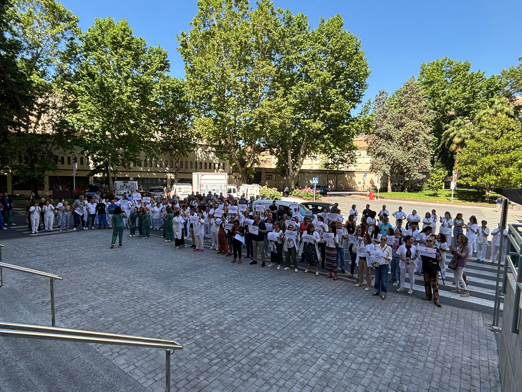 Protesta hospital Virgen de las Nieves