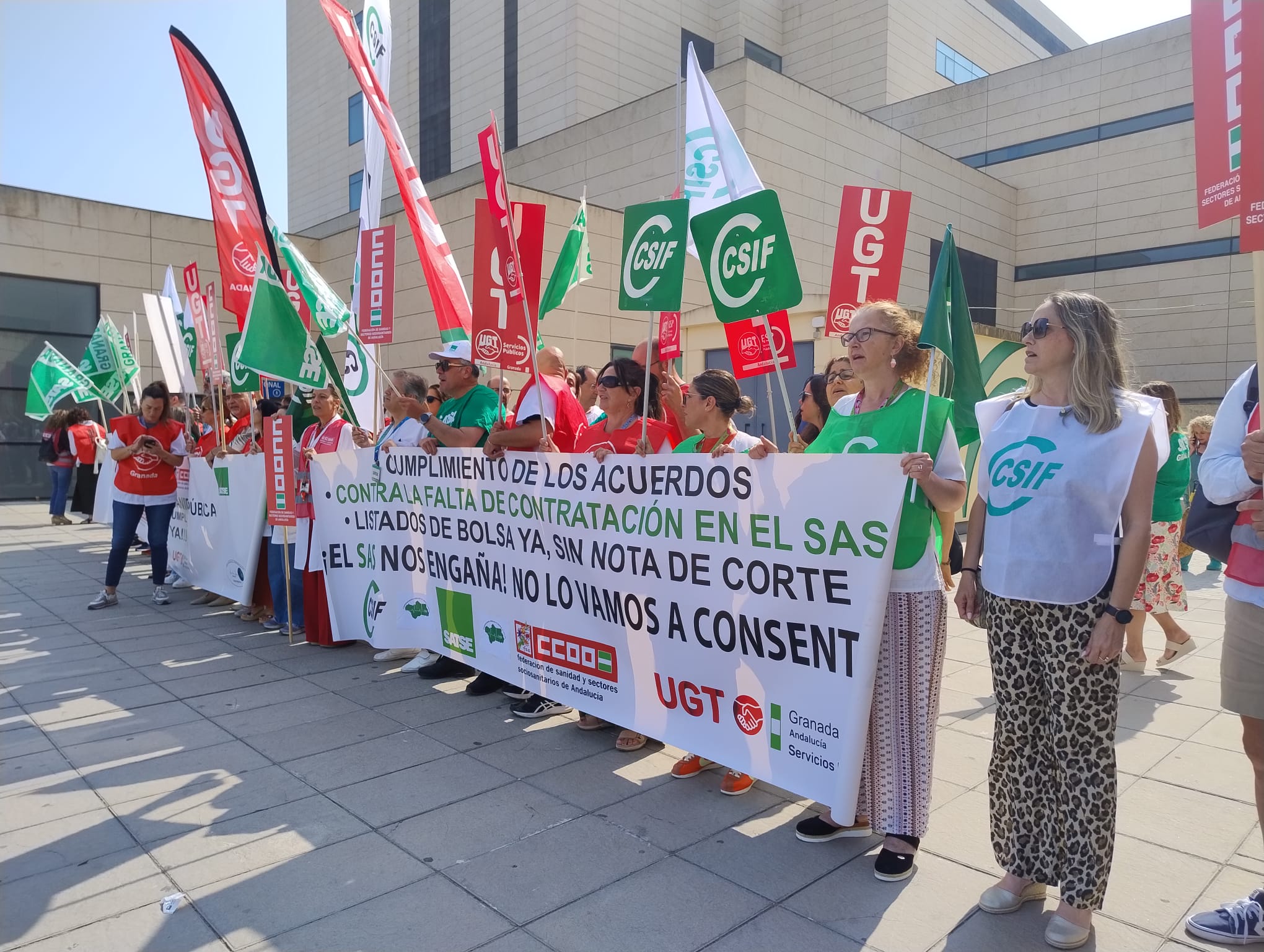 Protesta hospital Clínico San Cecilio de Granada