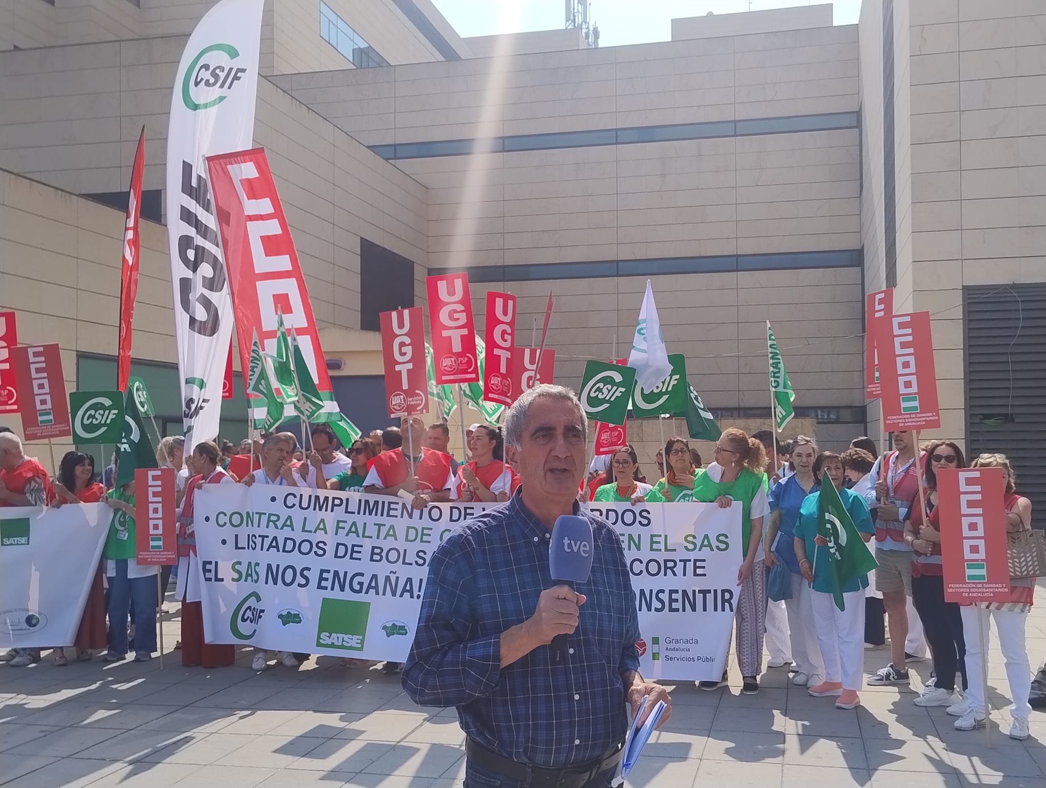 Protesta hospital Clínico San Cecilio de Granada