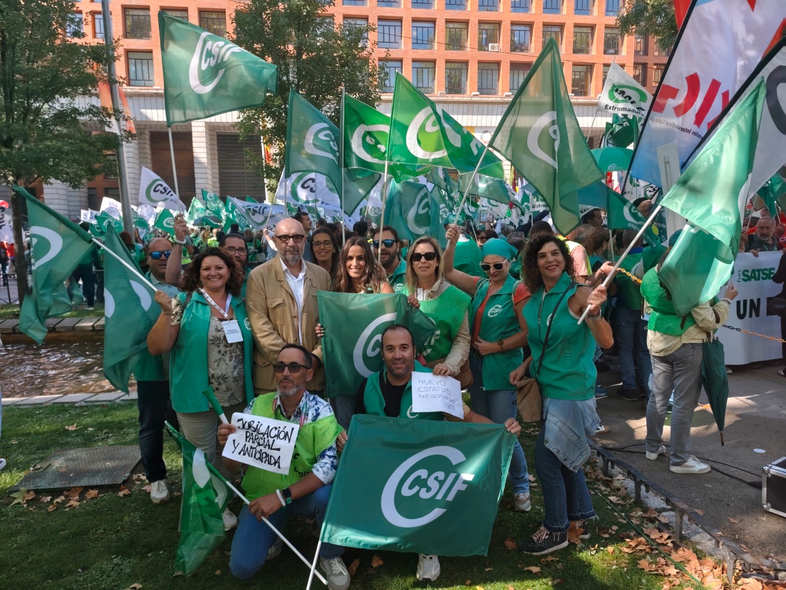 Compañeros/as de Sanidad de CSIF en Cádiz en Madrid