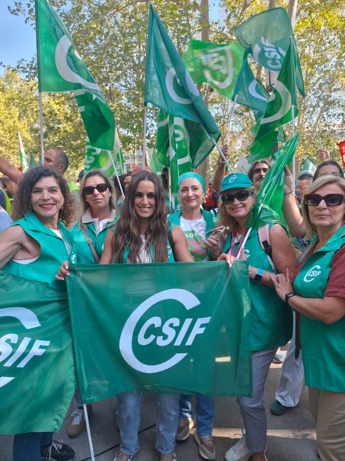 Compañeros/as de Sanidad de CSIF en Cádiz en Madrid