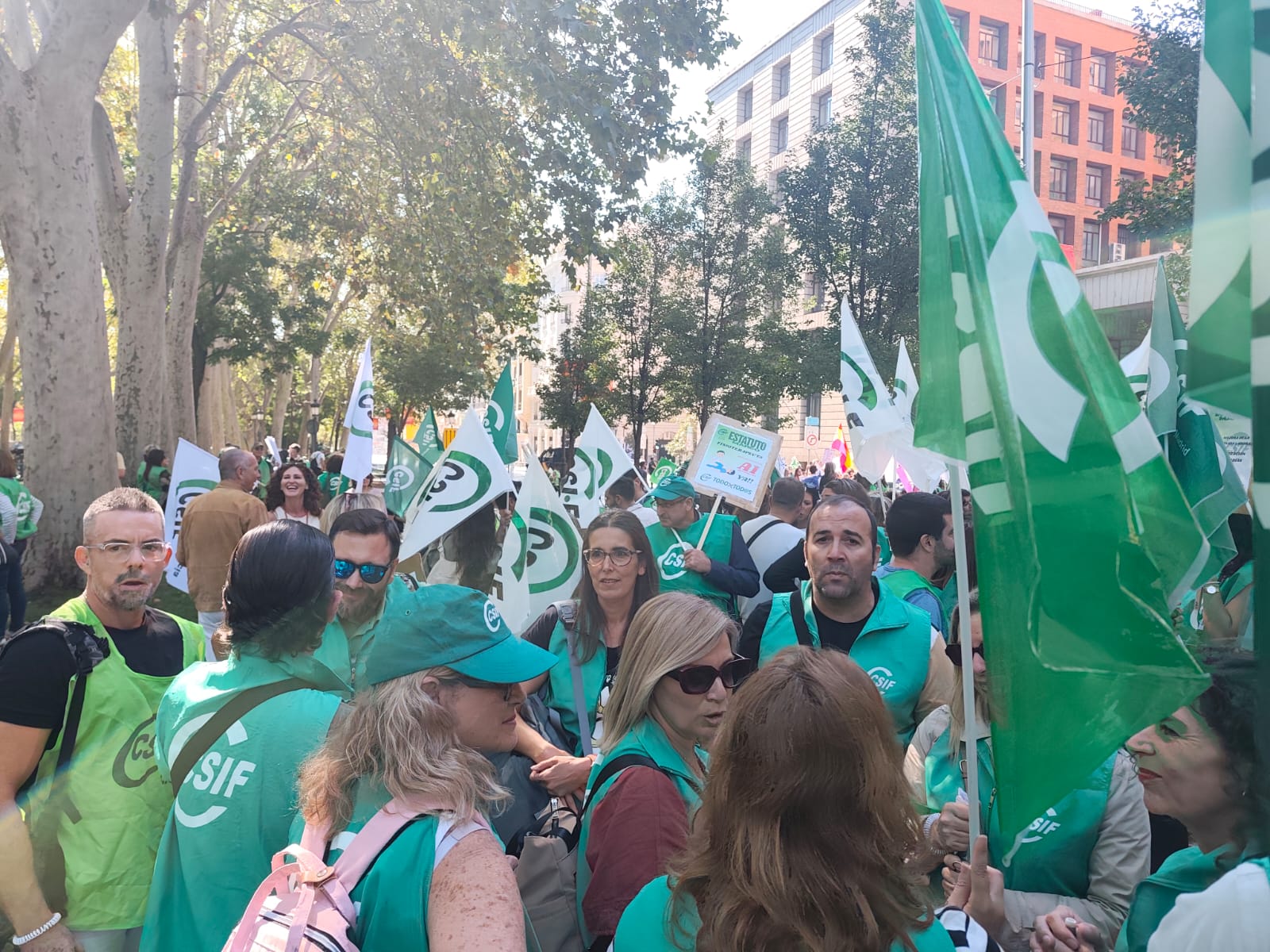 Compañeros/as de Sanidad de CSIF en Cádiz en Madrid