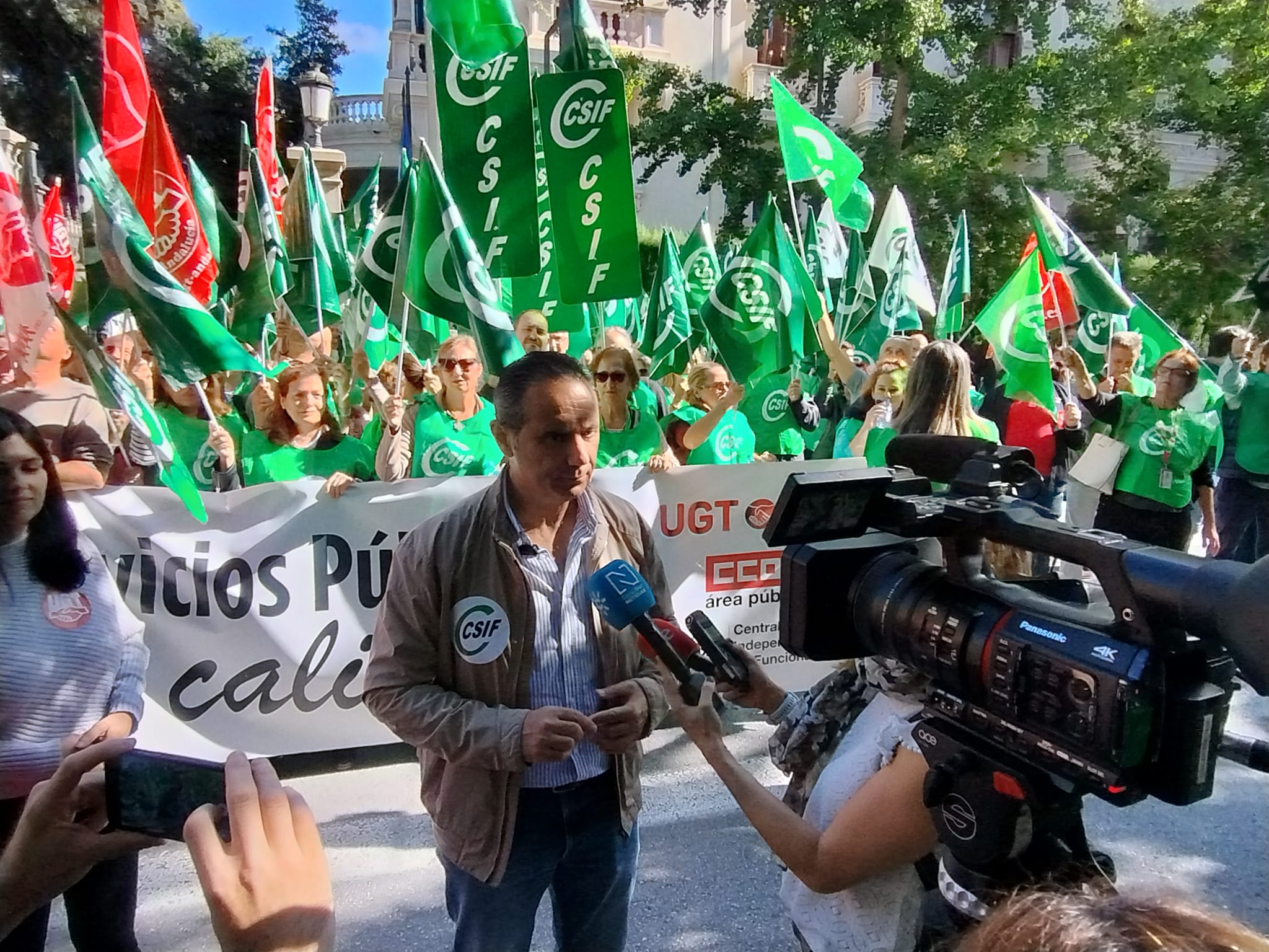 Germán Girela, presidente de CSIF-A, en Granada Germán Girela, presidente de CSIF-A, en Granada