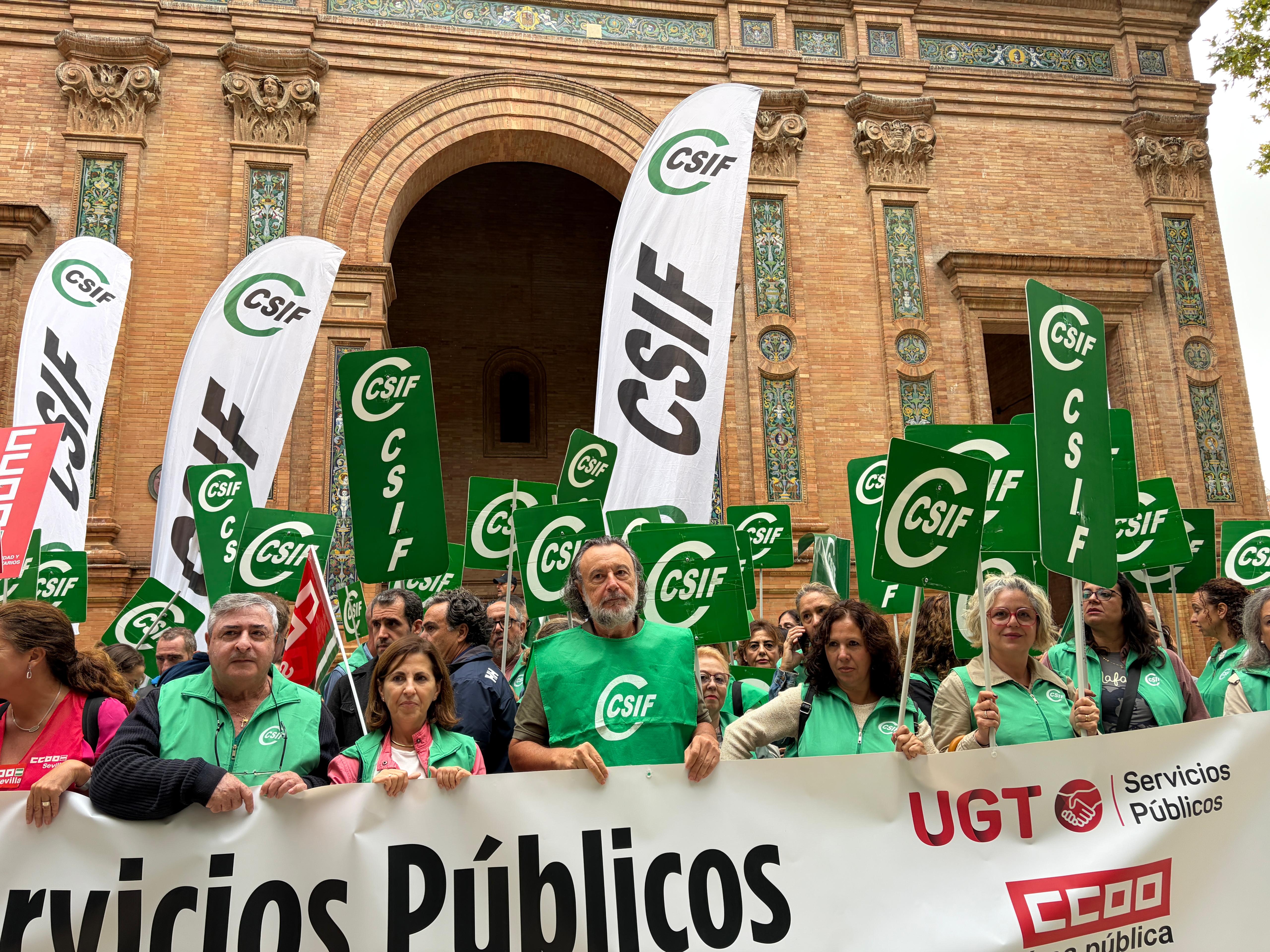 Protesta organizada en Sevilla Protesta organizada en Sevilla