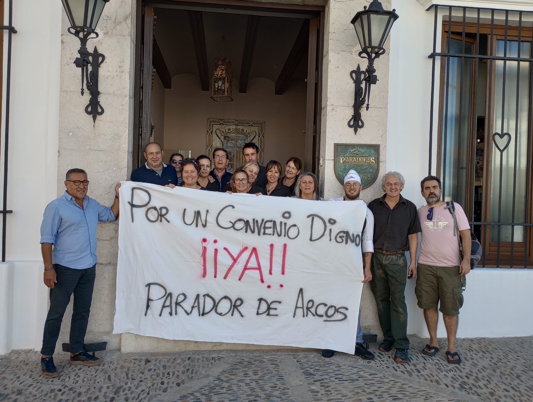 Concentración en el Parador de Arcos (Cádiz)