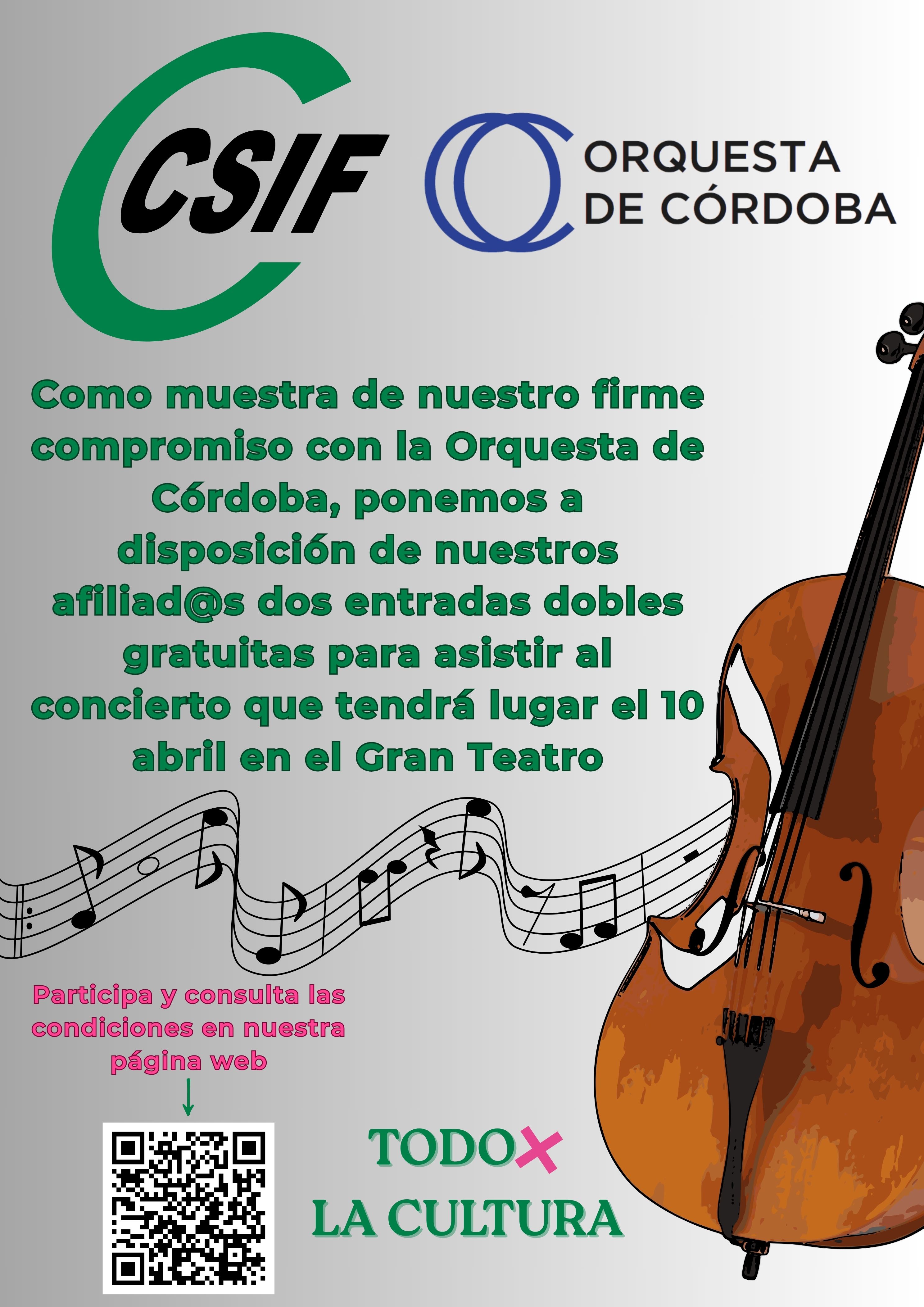 Sorteo Entradas Concierto Orquesta Córdoba
