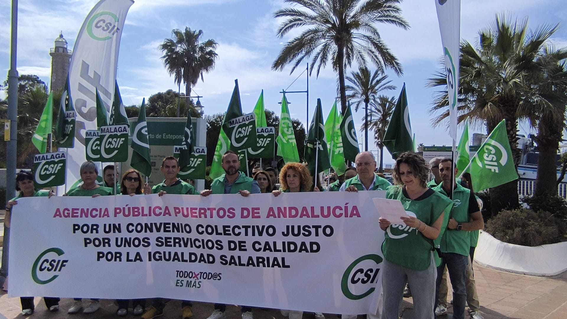 CSIF protesta Puerto Estepona