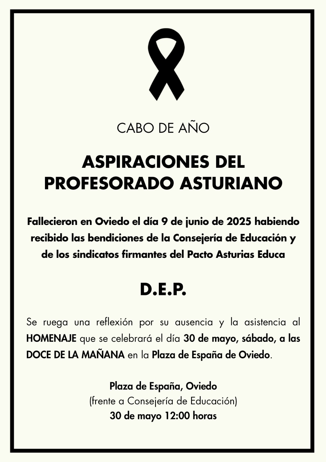 CSIF - CABO DE AÑO PACTO ASTURIAS EDUCA 02. ESQUELA