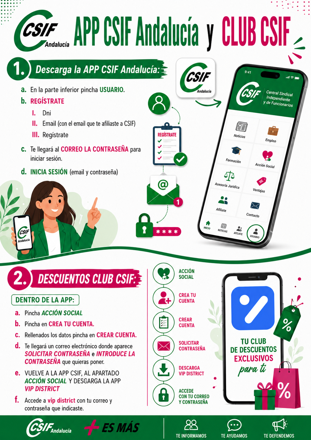 App CSIF Andalucía y Club CSIF