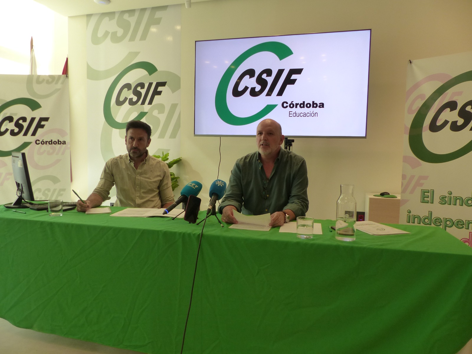 Rueda de prensa de CSIF Educación Córdoba