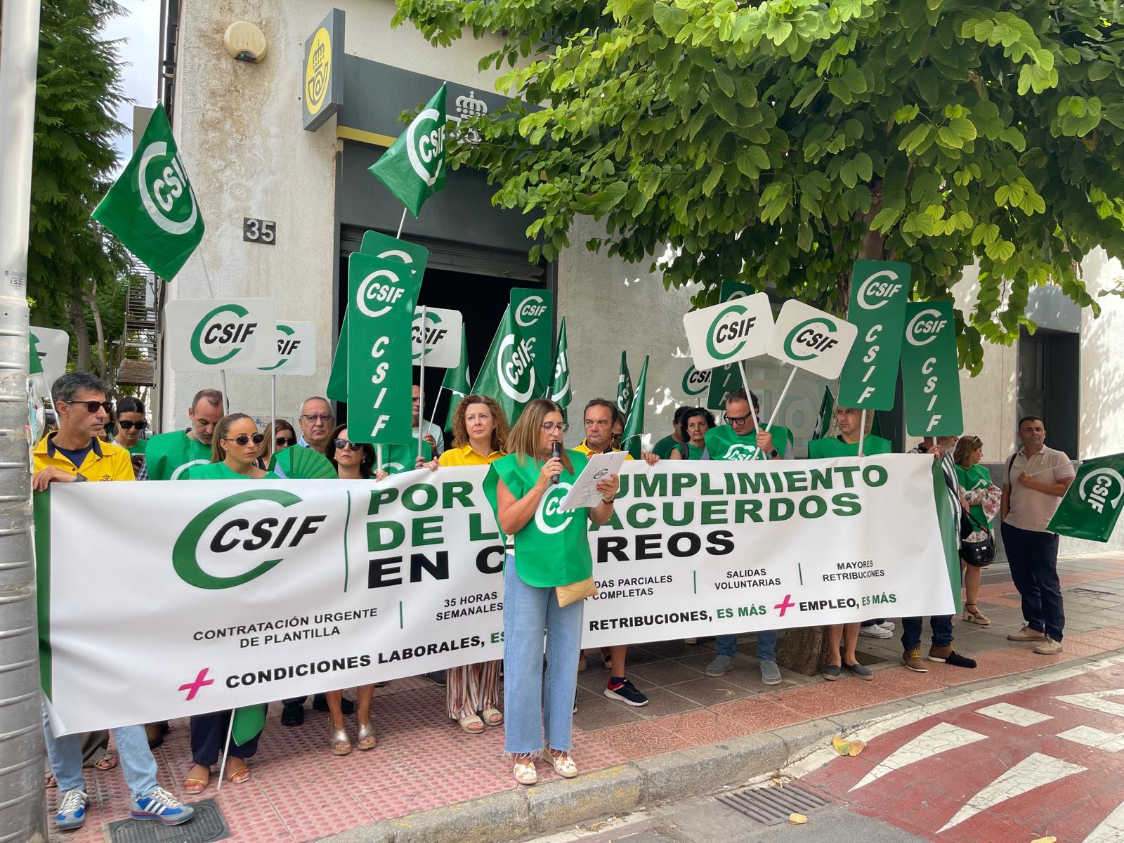 Concentración de CSIF en Almería