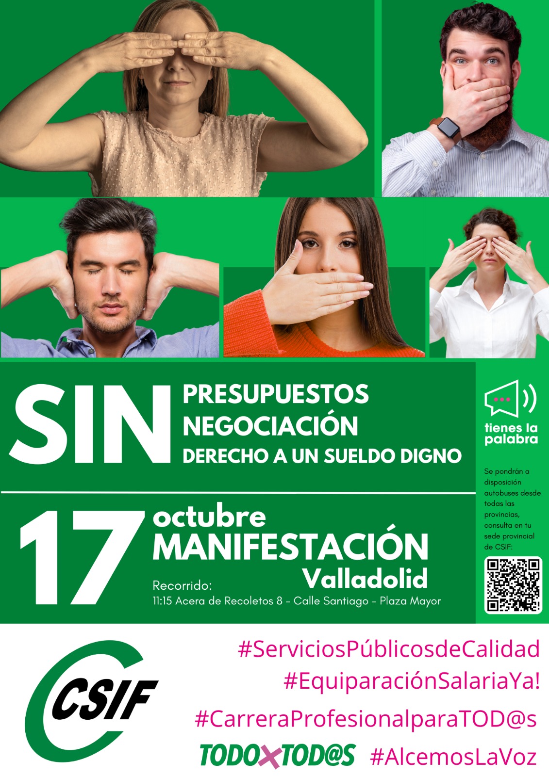 CSIF | CSIF saldrá a la calle el día 17 en una manifestación por unos ...
