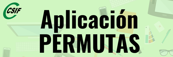 Vista de la aplicación de permutas CSIF-A Educación