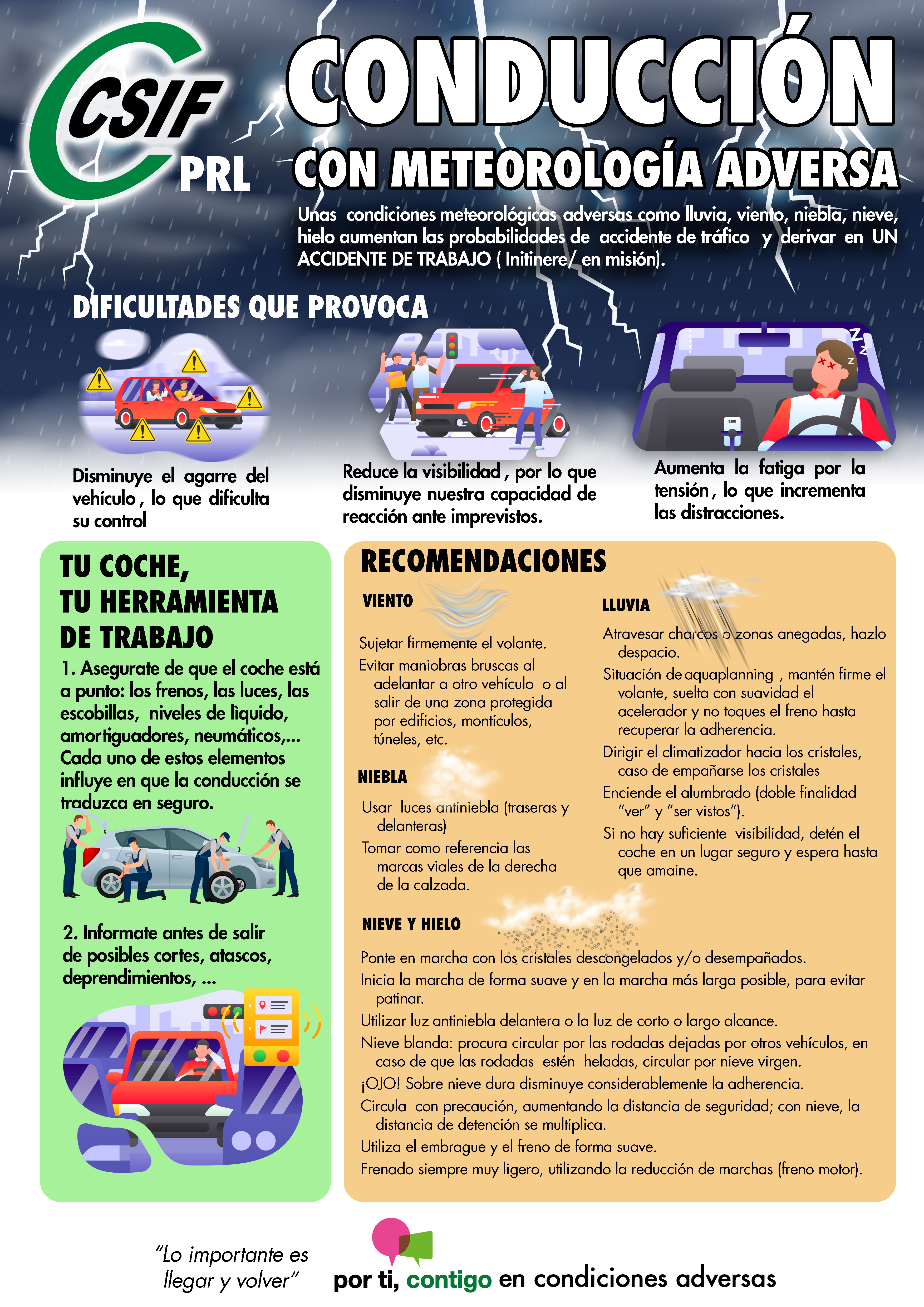Conducción con meteorología adversa